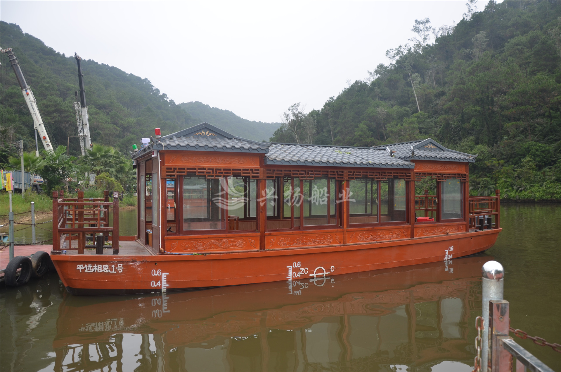 廣東平遠相思景區畫(huà)舫船