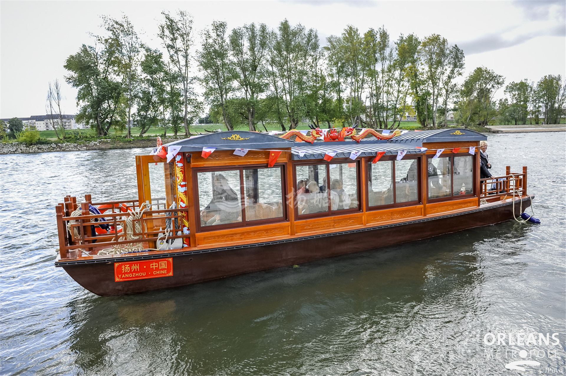 出口法國奧爾良市畫(huà)舫船